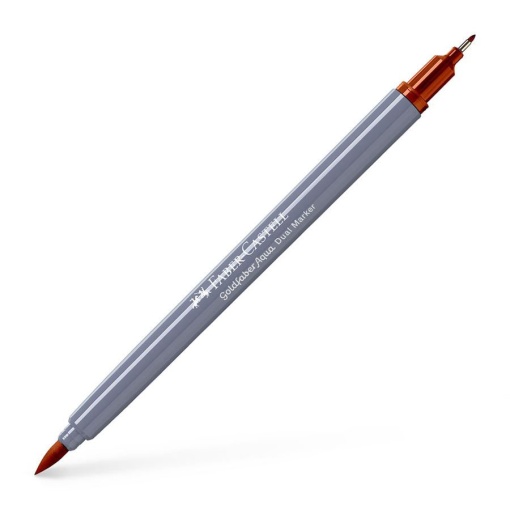 Brush Pen Aguarelável FABER-CASTELL Goldfaber Aqua Dual Laranja 187