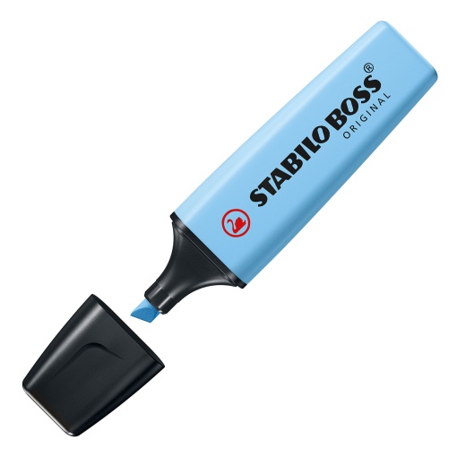 Sublinhador STABILO Boss Original Pastel Azul Ventoso