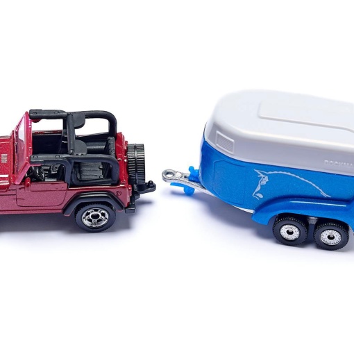 Carro com Reboque para Transporte de Cavalos 14,6cm SIKU