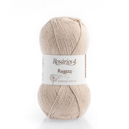 Fio de Tricot Rosários 4 Regata 100g Bege Médio 14