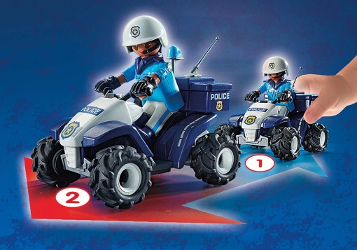 PLAYMOBIL City Action Polícia - Speed Quad