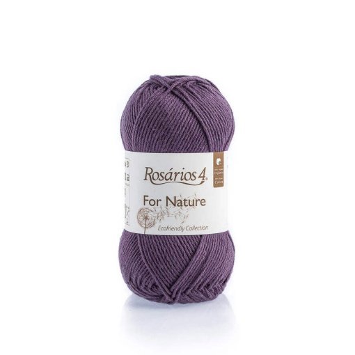 Fio de Tricot Rosários 4 For Nature 50g Lilás 27 GOTS