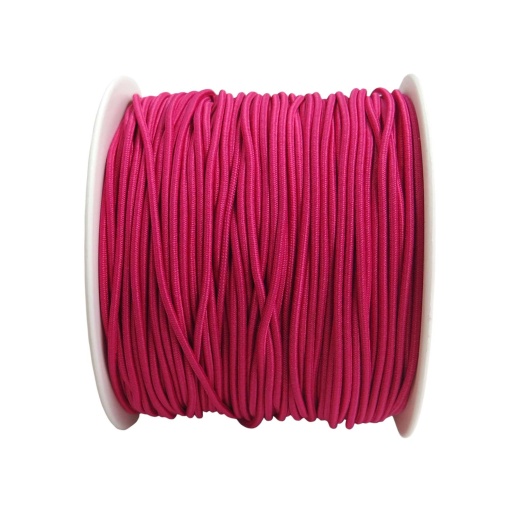 Elástico de rolinho nº 2 2 mm fúcsia (metro)