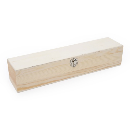 Caixa de madeira para vela com tampa lisa 35x8x6cm 87108