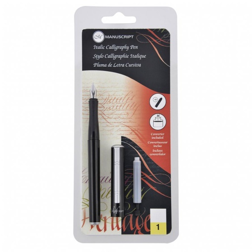 Juego de caligrafía itálica para manuscritos con convertidor MC1605