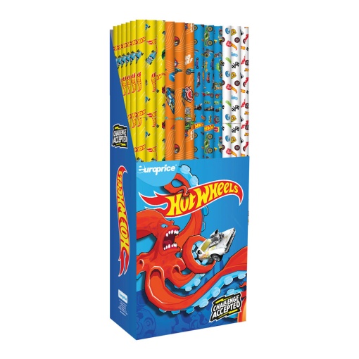 Papel de Embrulho EUROPRICE Hot Wheels Sortido Rolito 70x200cm