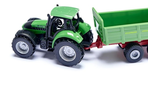 Trator com Espalhador de Estrume Miniatura SIKU