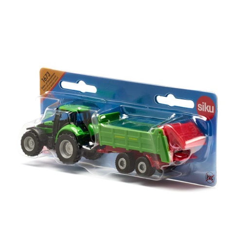 Trator com Espalhador de Estrume Miniatura SIKU