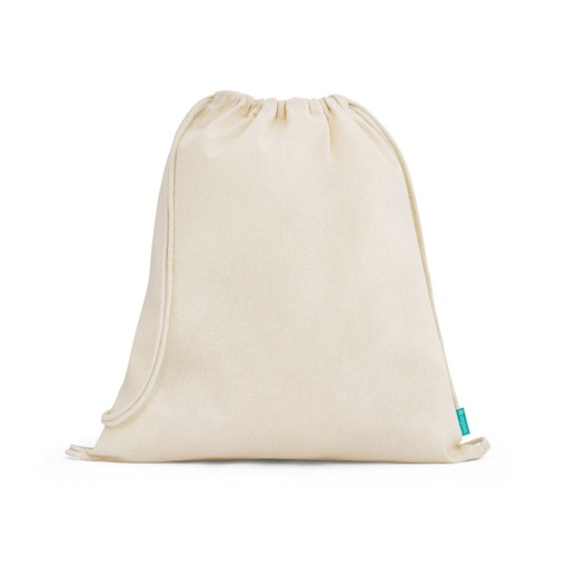 Saco Algodão Tipo Mochila 37x41cm Cru