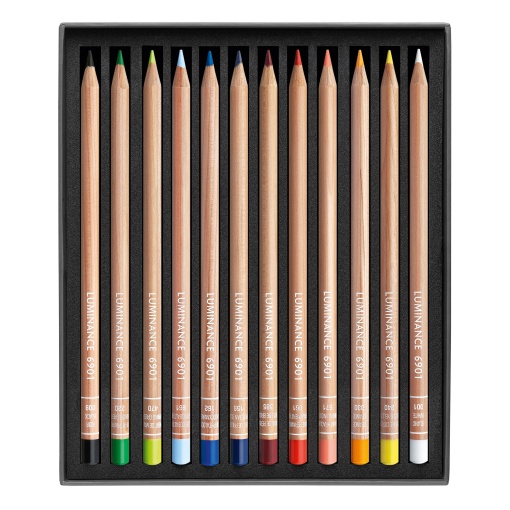 Lápis de cor CARAN D'ACHE Luminance 6901 (12 unidades)