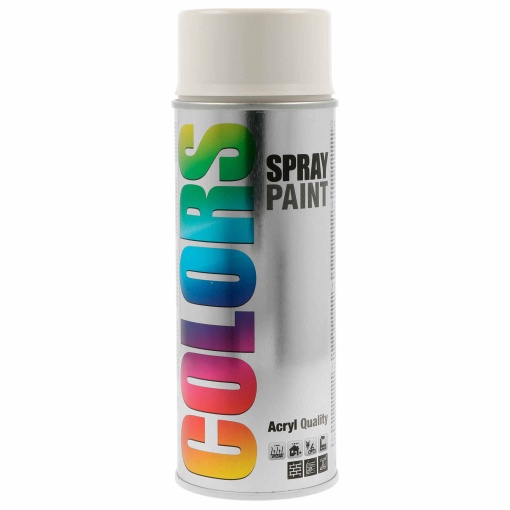 Tinta Spray Acrílica COLORS Branco RAL 1013 400ml