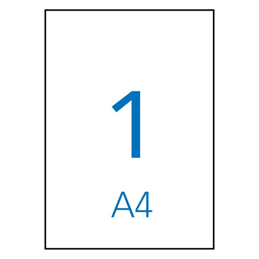 Etiquetas A4 210x297mm branco APLI - 100 folhas