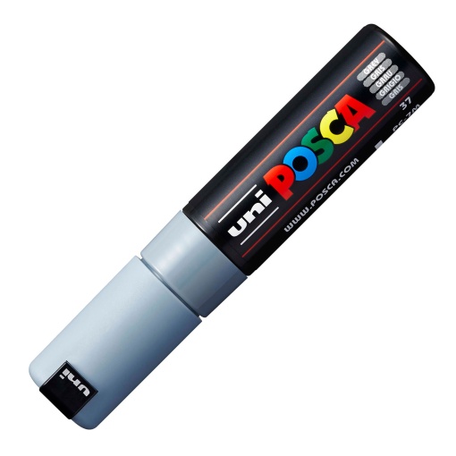 POSCA PC-7M Thick Marker, 4.5-5.5mm, Gray, 37