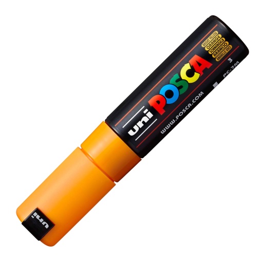POSCA PC-7M Thick Marker, 4.5-5.5mm, Orange, 3