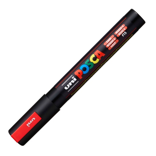 Marcador POSCA PC-5M médio 1,8-2,5mm vermelho néon F15