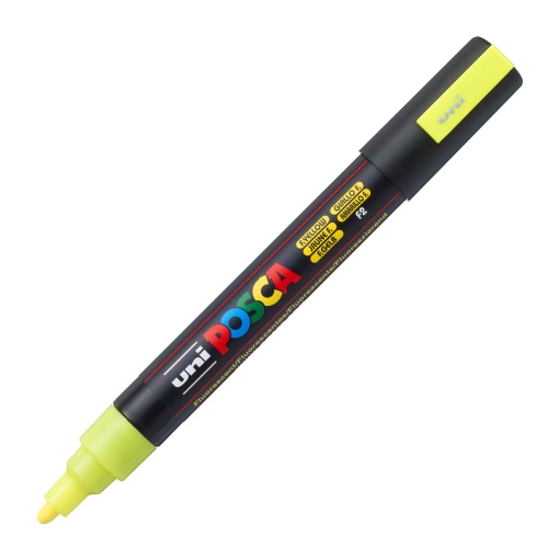 Marcador UNI Posca Pc-5m médio 1,8-2,5mm amarelo neon F2