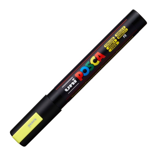 POSCA PC-5M Medium Marker, 1.8-2.5mm, Neon Yellow, F2