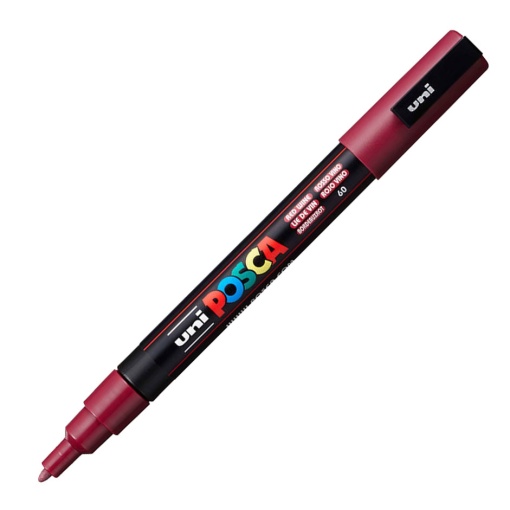 Marcador UNI Posca Pc-3m fino 0,9-1,3mm bordeaux 60