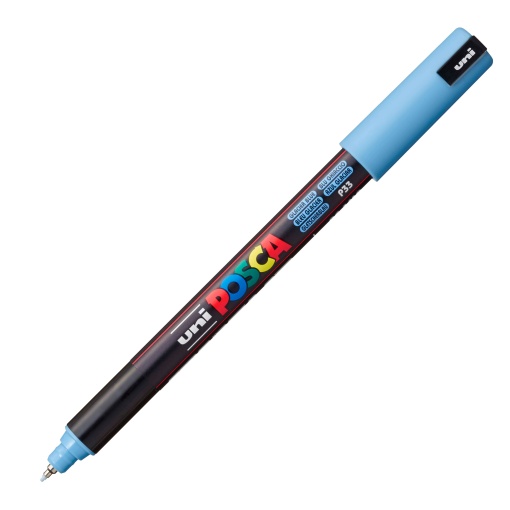 Marcador UNI Posca Pc-1mr extra fino 0,7mm azul glaciar P33