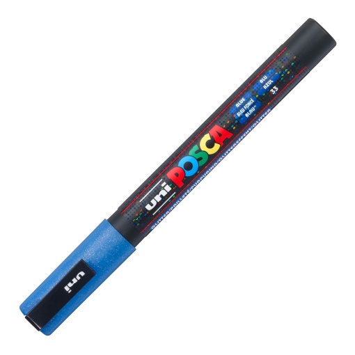POSCA Pc-3ml Fine Marker 0.9-1.3mm Sparkling Blue