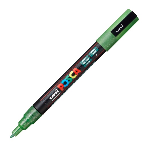 Marcador UNI Posca Pc-3ml fino 0,9-1,3mm verde sparkling