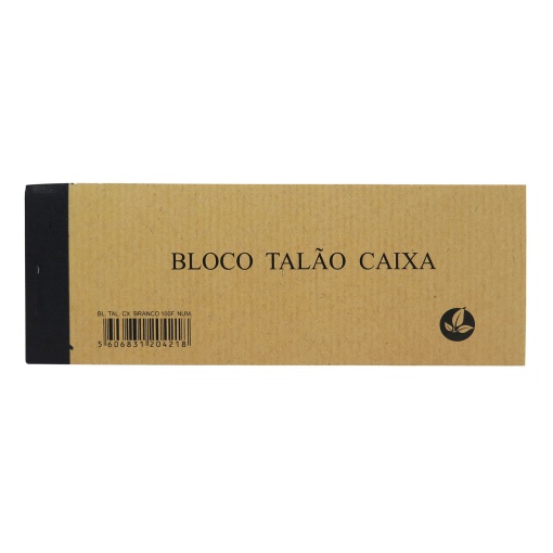 Bloco Tickets Numerados 52x145mm 100 folhas branco