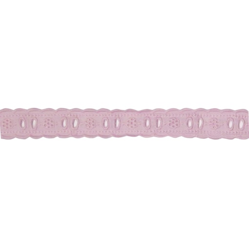 Fita de Tecido Bordado Inglês 20mm Rosa 263 (metro)