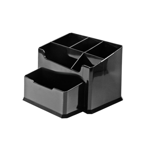 Organizador de secretaria plástico preto FOROFIS