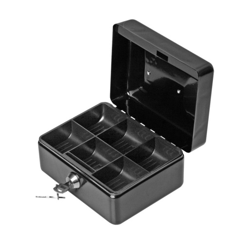 Cofre Metálico 15x8x8cm Preto FOROFIS