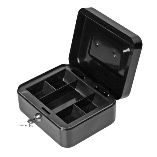 Cofre FOROFIS Metal 20x16x9cm Preto