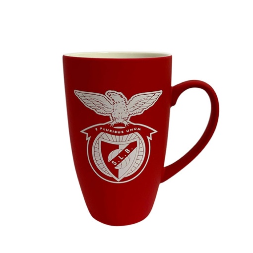 Caneca Aveludada Alta BENFICA Vermelha