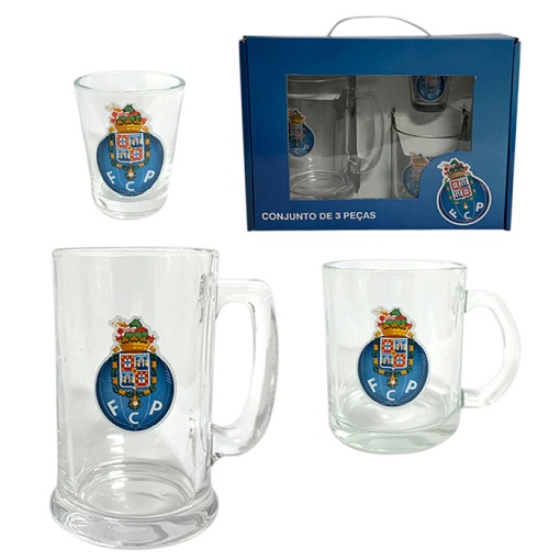 Conjunto 2 Canecas + Copo Shot PORTO