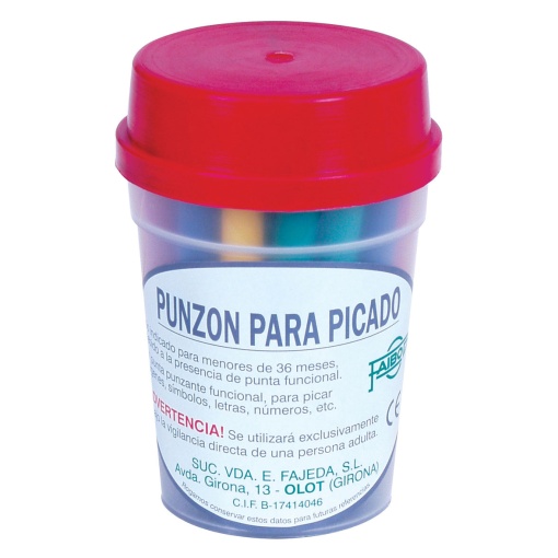 Aguja dentada surtida FAIBO de 10 cm