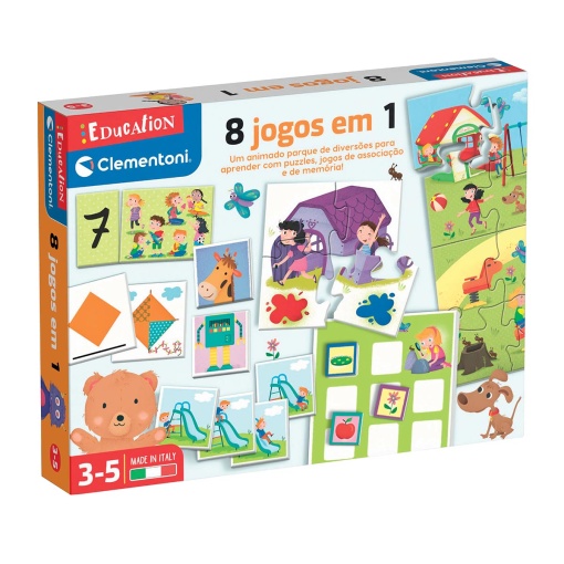 8 Jogos em 1 CLEMENTONI EDUCATION
