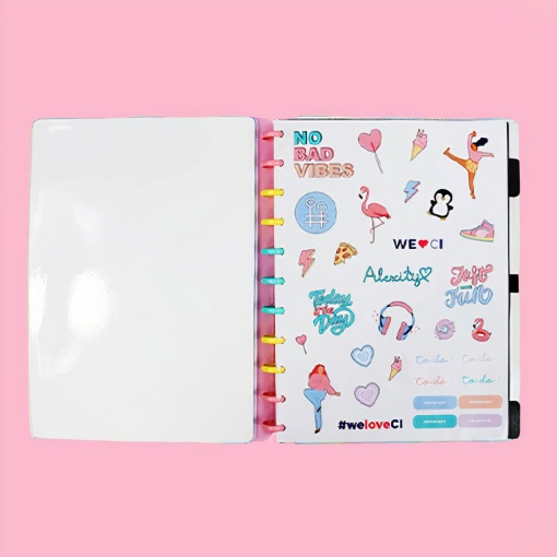 CADERNO INTELIGENTE Grande (215x280mm) Pautado Felicity By ALEXITY