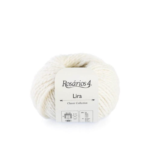 Fio de tricot ROSÁRIOS 4 Lira branco 01