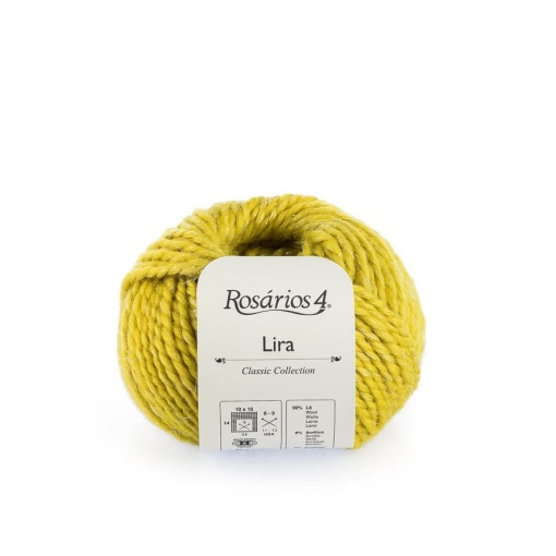 Fio de tricot ROSÁRIOS 4 Lira amarelo 13