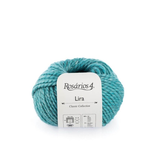 Fio de tricot ROSÁRIOS 4 Lira azul petróleo 17