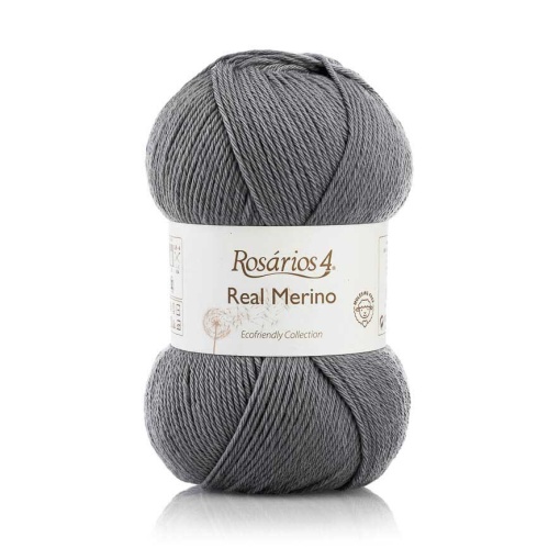 Fio de Tricot Rosários 4 Real Merino 100g Cinza 05