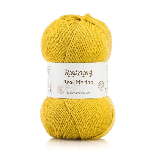 Fio de Tricot Rosários 4 Real Merino 100g Amarelo 13