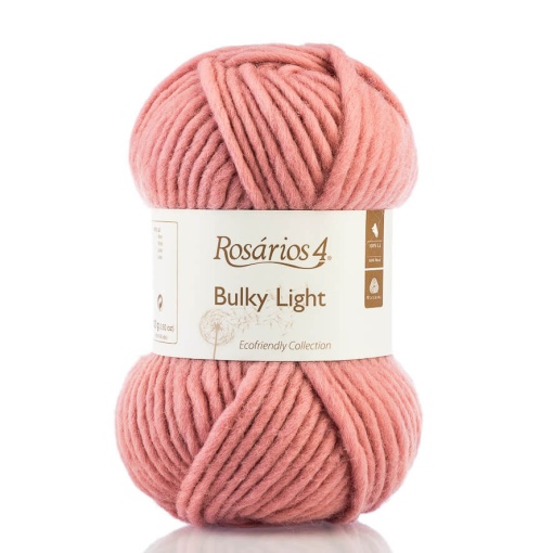 Fio de Tricot Rosários 4 Bulky Light 100g Rosa Velho 129