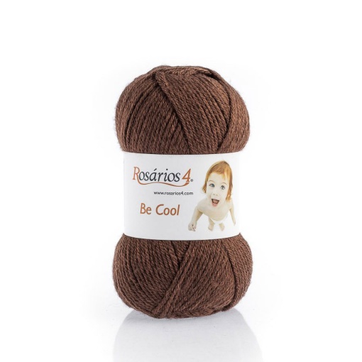 Fio de Tricot Rosários 4 Be Cool LISO 50g Castanho 07