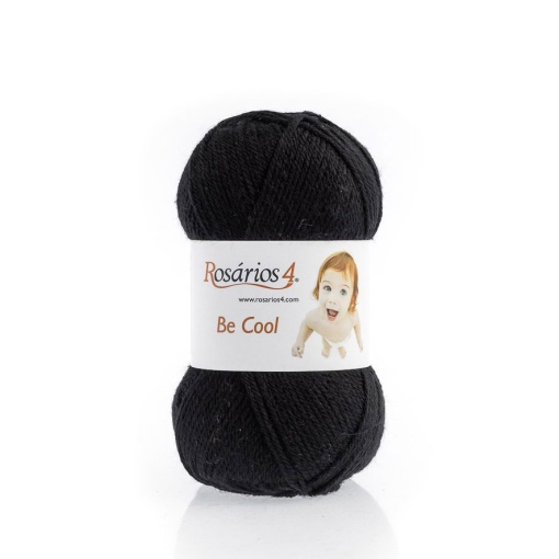 Fio de Tricot Rosários 4 Be Cool LISO 50g Preto 12