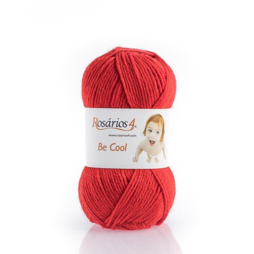 Fio de Tricot Rosários 4 Be Cool LISO 50g Vermelho 14