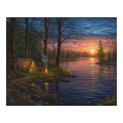 Pintar por números FIGURED'ART com moldura 40x50cm campismo e lago