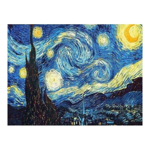 Pintar com diamantes FIGURED'ART com moldura 40x50cm noite estrelada