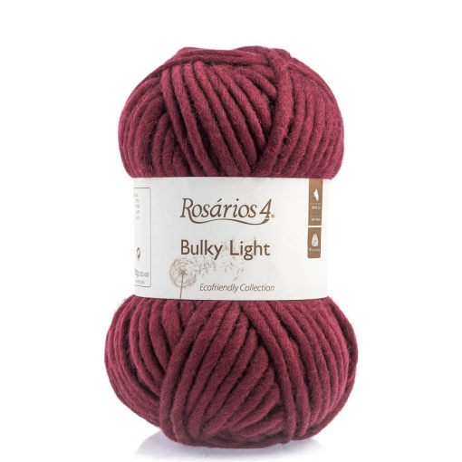Fio de Tricot Rosários 4 Bulky Light 100g Bordeaux 111