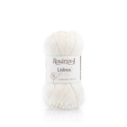 Fio de Tricot Rosários 4 Lisboa 50g Branco 01