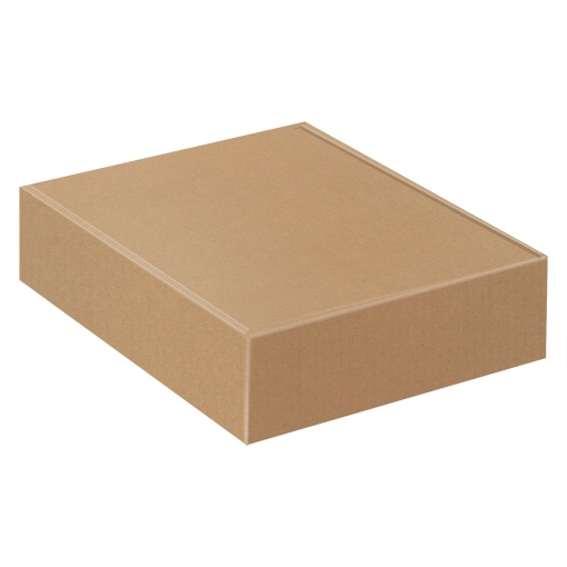Caixa em Cartão para 3 garrafas Kraft Horizontal 29,5x33,5x9cm