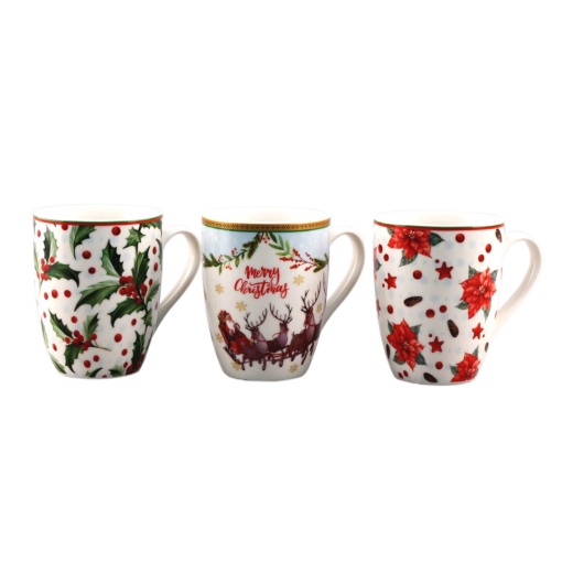 Caneca de cerâmica NATAL 340ml sortido M254b